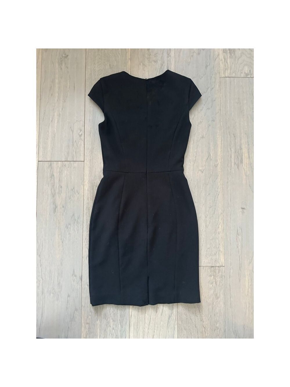 H&M Black Sheath Midi Dress Size 0 - Picture 3 of 13